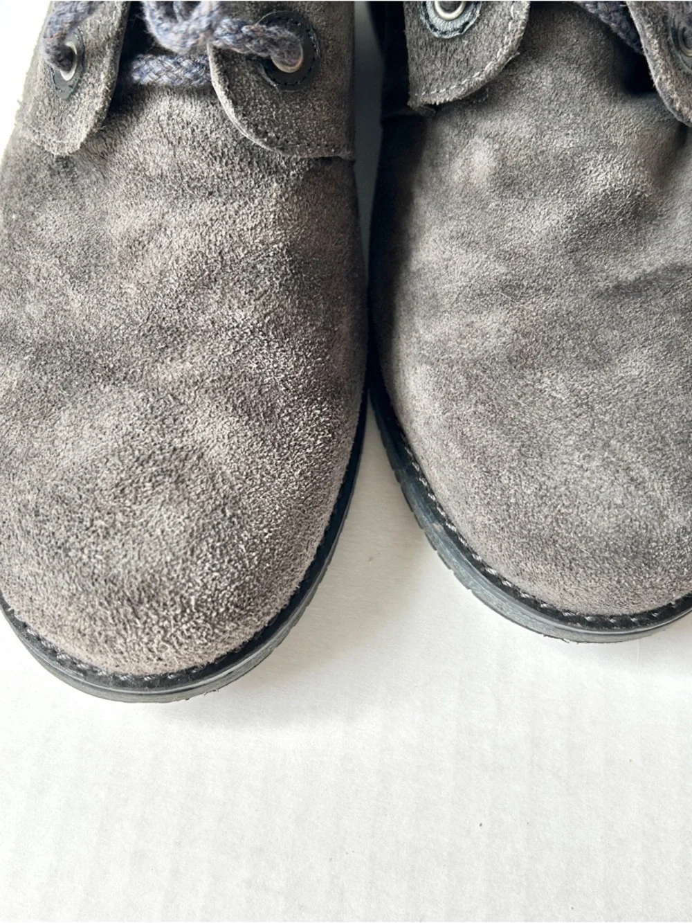 Naot Love Boot in charcoal suede